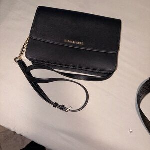 Michael Kors Black Wristlet Clutch